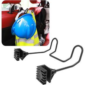 Hard Hat Holder for Truck Seat - Work Truck Accessories for Hard Hat & Safety Vest,Car Back Seat Headrest Hooks for Men (1 PCS)