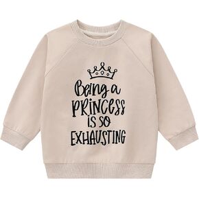 Toddler Girl's Boy's Cotton Crewneck Sweatshirt Long Sleeve Kids Casual Pullover Shirts in Kuwait