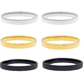 6 Pieces Shirt Sleeve Holders Metal Stretchy Anti-Slip Sleeves Garters for Men and Women