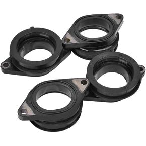 Carburetor Intake Manifolds Interfaces Fit for Yamaha YZF R6 2006-2020 2022-2023 Aluminum Skeleton Rubber Intake Manifold Joint Intake Pipe 2C0-13596-00-00 2C0-13586-00