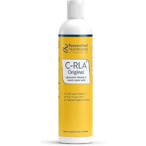 البحث عن التغذية C -RLA - فيتامين C الشحمي مع حمض Ripoic R لدعم التخلص من السموم - نباتي فيتامين C الخالي من الصويا ، نكهة الكراميل الفانيليا (10 أوقية)