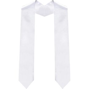 Fumwase Kindergarten Graduation Sash - Boys, Preschoolers, Class of 2025 - White, 130cm/51.2inch, 158cm/62.2inch