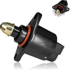 IAC Idle Air Control Valve Fuel Injection Air Control Valve Sensor, Throttle Response Controller Replace Parts OEM #90380 10526 Compatible with King Kong Idle Stepper Motor (Black)