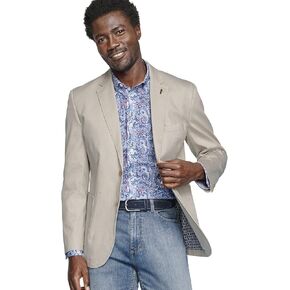 Johnston & Murphy Washed Cotton Dobby Blazer for Men, Mens Sports Jacket, Casual Blazer for Men