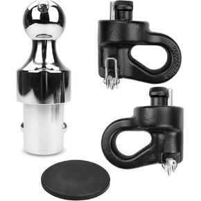 60692 Puck System Groenseck Hitch Ball Kit ، 2 5/16 بوصة كرة منك ، 30000 رطل GTW/7500 رطل VTW ، متوافق مع فورد ، شيفروليه سيلفرادو ، GMC Sierra و Nissan Titan XD ، Alloy Steel