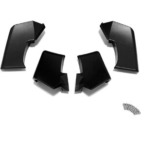 Winglets Wings Spoiler FXED Fxed for Ducati Streetfighter V4 V4S V4SP 2018-2024 V2 2018-2024 دراجة نارية جناح الألياف الكربونية (أسود غير لامع)