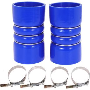3 Inch Silicone Charge Air Cooler Hump Hose Boot Set 3" X 6" with T Bolt Clamp Blue (Hose-3060-BU)