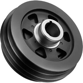 594-435 Engine Harmonic Balancer Crankshaft Pulley Compatible with Nissan Frontier 1998-2004, Xterra 2000-2004, DOHC L4 2.4L, Replace# 123033S500, 123039WA0A