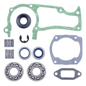 Crank Clutch Needle Bearing Washer Gasket for Husqvarna 362 365 371 372 372XP, 1 x Crankcase Gasket, Cylinder Gasket, Muffler Gasket, Crank Bearing, Crank Oil Seal