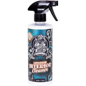 Salty Captain Car Interior Cleaner 16.9oz – pH-Neutral Cleaner for Leather, Suede, Vinyl, Fabric & Plastic – Removes Dirt, Stains & Smudges – Residue-Free, Safe for Kids & Pets – Quick Drying