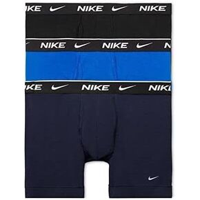 Nike 3Pk Trunk Evyd Cotton Mens Boxer Briefs Size S, Color: Grey/Blue/Red in Saudi Arabia