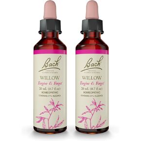 Bach Original Flower Remedies, Willow - Forgive & Forget - Natural Homeopathic Flower Essence for Emotional Balance - Vegan, Gluten Free, Sugar Free - 20mL Dropper