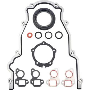 Engine Timing Cover Gasket Set Compatible with Chevy GMC Buick Cadillac Hummer Pontiac Saab Avanti 4.8L 5.3L 6L 5.7L 6.2L - Replace 12633904 TCS45993 JV5022