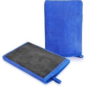 LinkStyle 2PCS Clay Mitt Auto تفاصيل شريط الطين متوسطة الدرجة ، غسل ميت للتفصيل للسيارة الإعدادية السطحية