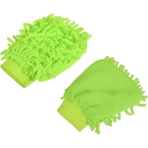 Microfiber Wash Mitt - Chenille Reusable Gloves for Cleaning, Scratch-Free, Apply to Kitchen House Cleaning