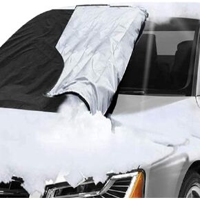Car Windscreen Cover Reversible All Seasons Car Screen Cover Winter & Summer - Protects Windshield from Frost, Snow, Ice & UV Rays