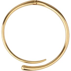 Chunky Choker Collar Necklace for Women, Gold Teardrop Necklace Spring Open Cuff Choker Metal Statement Jewelry for Women