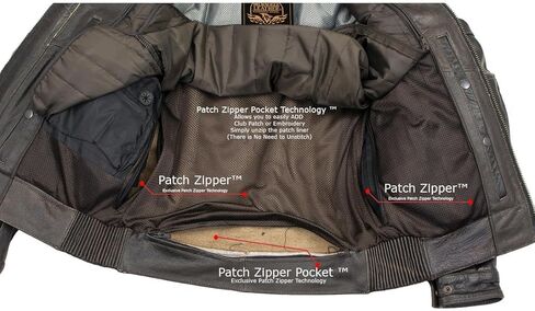 Milwaukee Leather LKM7006 Men's Classic Retro Distressed Brown Leather Jacket with CE Armor Protection - Small in Kuwait