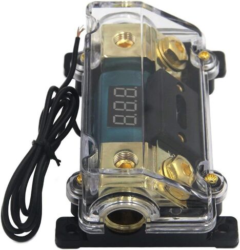 ZOOKOTO 300A Fuse Holder,Car Stereo Audio Led Display Digital Voltage Inline ANL Fuse Holder 0 2 4 Gauge in Out in Saudi Arabia