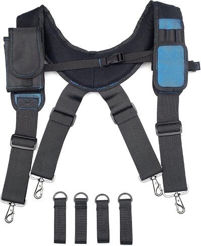 Magnetic Suspenders Tool Belt Suspenders with Magnetic Wristband, Heavy Duty Tool Belt Suspenders for Men in Saudi Arabia