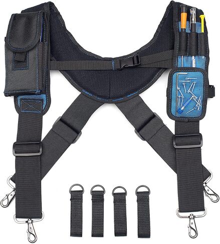 Magnetic Suspenders Tool Belt Suspenders with Magnetic Wristband, Heavy Duty Tool Belt Suspenders for Men in Saudi Arabia