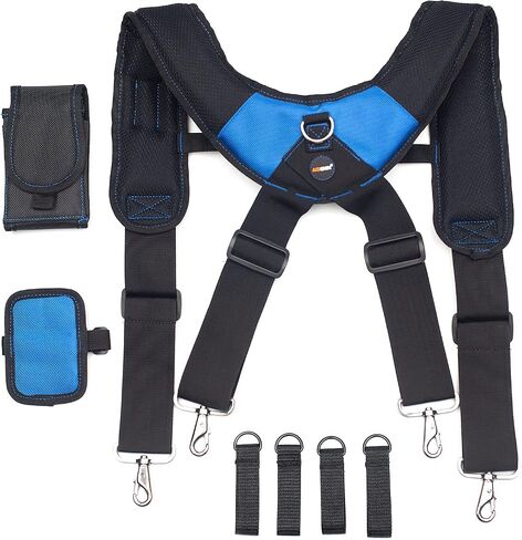 Magnetic Suspenders Tool Belt Suspenders with Magnetic Wristband, Heavy Duty Tool Belt Suspenders for Men in Saudi Arabia