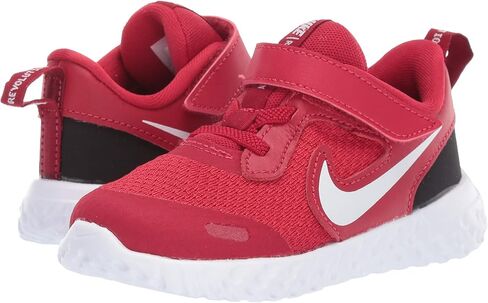 Nike Unisex-Kid's Revolution 5 Pre School Velcro Running Shoe, Black/White-Anthracite, 13C Regular US Little Kid in Saudi Arabia