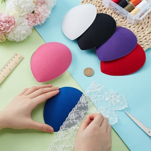 BENECREAT 6 Colors Stewardess Fascinator Hat Base with Clips, EVA Cloth Sinamay Base Derby Hat Base for Millinery Magic in Saudi Arabia