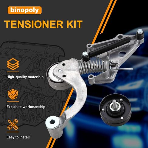 Binopoly 90K-38404 (2pcs 38404+36168) مجموعة موتر حزام محرك بدون حزام لـ Mini Cooper 2002-2007 4-Cyl. 1.6 L OE#90K-38404A in Saudi Arabia