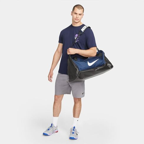 Nike Brasilia 9.5 Training Duffel Bag in Red/University Red Polyester in Saudi Arabia