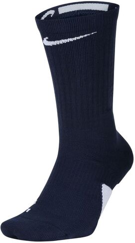 NIKE Elite Basketball Crew Socks (Midnight Navy/White, X-Large) in Saudi Arabia