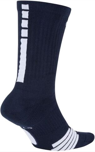 NIKE Elite Basketball Crew Socks (Midnight Navy/White, X-Large) in Saudi Arabia