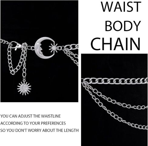 Waist Chain Gold Body Chain Layered Belt Wasit Chain for Women in Saudi Arabia