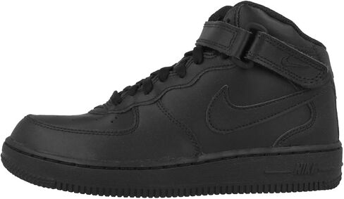 Nike Kids Air Force 1 Mid (GS) Black/Black Basketball Shoe 5.5 Kids US in Saudi Arabia