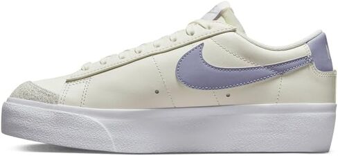 Nike Blazer Low Platform DJ0292-100 Womens Casual Shoes (White/White-Black) in Saudi Arabia