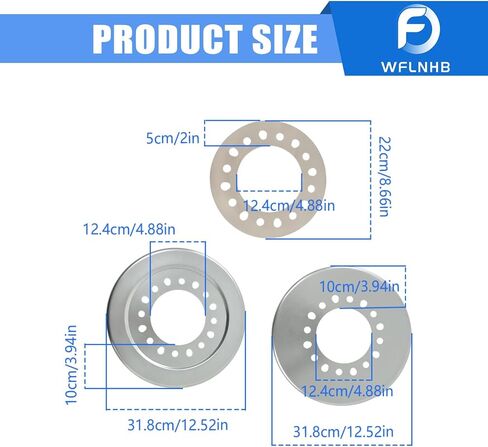 WFLNHB 300-318 Replacement for 3/4 1 Ton Single Rear Wheel Balancers in Saudi Arabia
