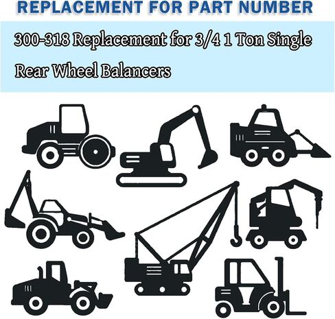 WFLNHB 300-318 Replacement for 3/4 1 Ton Single Rear Wheel Balancers in Saudi Arabia