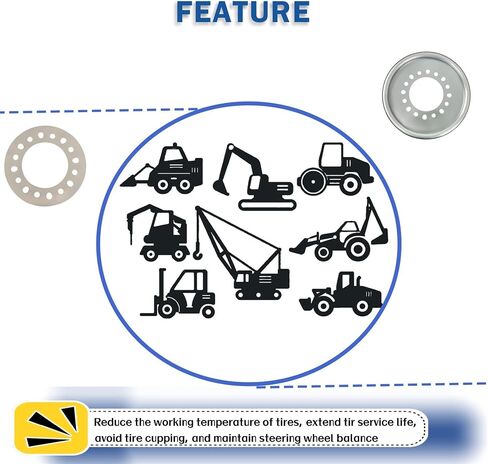 WFLNHB 300-318 Replacement for 3/4 1 Ton Single Rear Wheel Balancers in Saudi Arabia