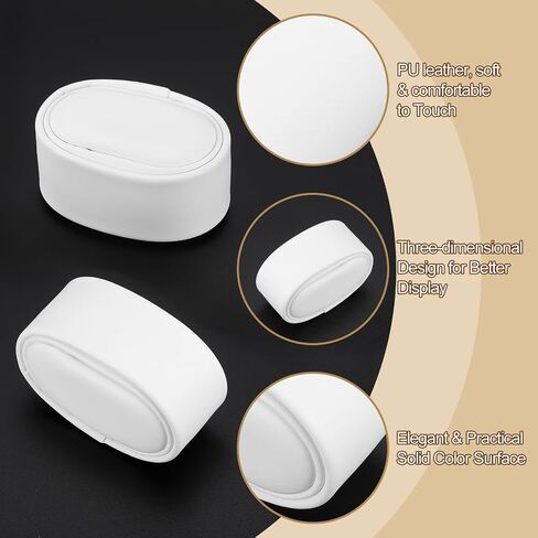 وسادة عرض UXCELL 12PCS ، 2.68 "× 1.18" × 1.77 "سوار وسادة ساعة بودي جلود لجلات الساقية وسائد مشاركة سوسات العرض ، الأسود in Saudi Arabia