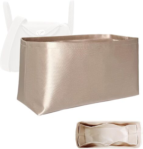 Purse Organizer Insert, Mini Inside Bag Insert Silk Satin Inner Liner Bag In Bag Storage Organizer Insert Small Purse Insert Slim Tote Purse Insert for Hermes Lindy Mini/26/30/34 in Saudi Arabia