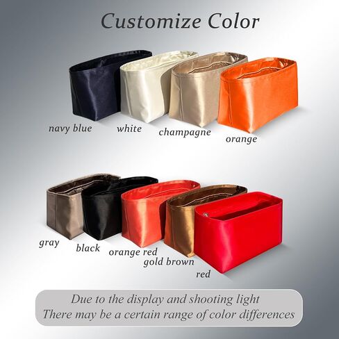 Purse Organizer Insert, Mini Inside Bag Insert Silk Satin Inner Liner Bag In Bag Storage Organizer Insert Small Purse Insert Slim Tote Purse Insert for Hermes Lindy Mini/26/30/34 in Saudi Arabia