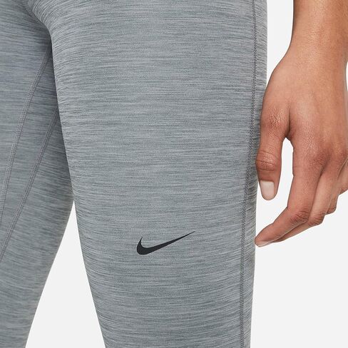 Nike Pro 365 Womens Mid-Rise Crop Leggings (Medium, White/Black/Black) in Saudi Arabia