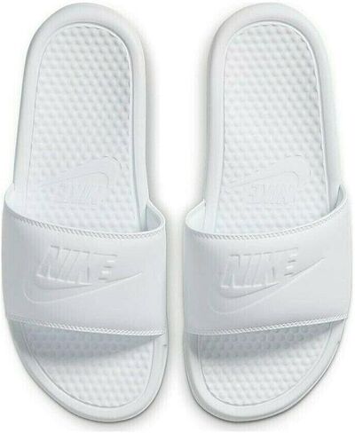 Nike Men's Benassi Just Do It Slide Sandal, Black/Metallic Gold, 4 Regular US in Saudi Arabia
