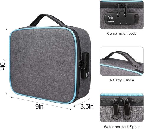FIREDOG Smell Proof Bag with Combination Lock, Large Odor Proof Case Containers Pouch for Travel Storage(Gray) in Saudi Arabia
