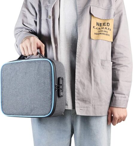 FIREDOG Smell Proof Bag with Combination Lock, Large Odor Proof Case Containers Pouch for Travel Storage(Gray) in Saudi Arabia