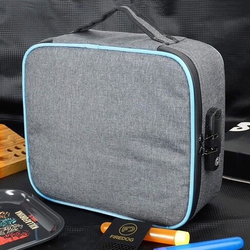 FIREDOG Smell Proof Bag with Combination Lock, Large Odor Proof Case Containers Pouch for Travel Storage(Gray) in Saudi Arabia