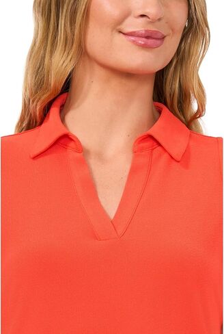 CeCe Women's Sleeveless V-Neck Polo Knit Top in Saudi Arabia