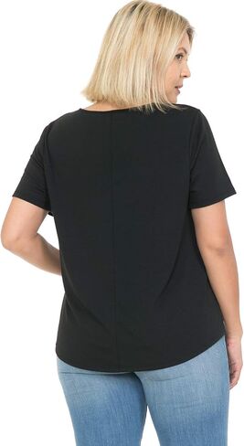 LEEBE Women and Plus Size Short Sleeve Print Top II (Small-5X) in Saudi Arabia
