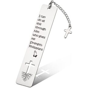 Christian Inspirational Gift for Women, Tassel with Bible Verse Bookmark Funny Gift for Women, Christmas Birthday Bookmarks Gifts for Bookworms Friends Sister Girl Female Book Club Religious Gift-ZB5