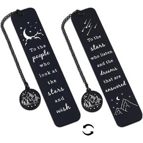 Inspirational Bookmark Gift for Women Men Merchandise for Teens Girls Boys Bookmark for Book Lover Bookish Readers Friend Christmas Birthday Stocking Stuffers for Her Him 1 PCS Double-Sided